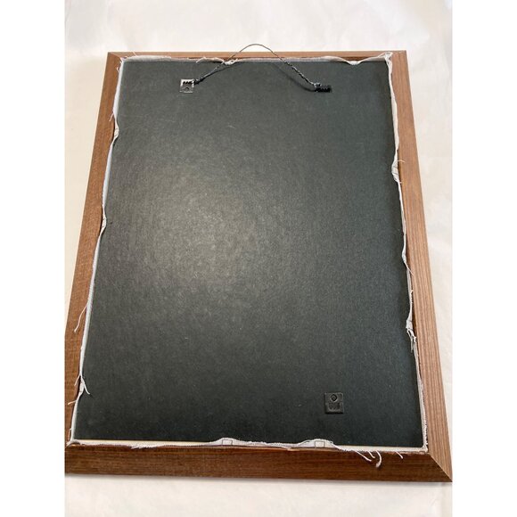 1994 Vintage Cross-Stitch Sampler In Wood Frame 12.5"x15.5" Count Your Blessings - Picture 3 of 4